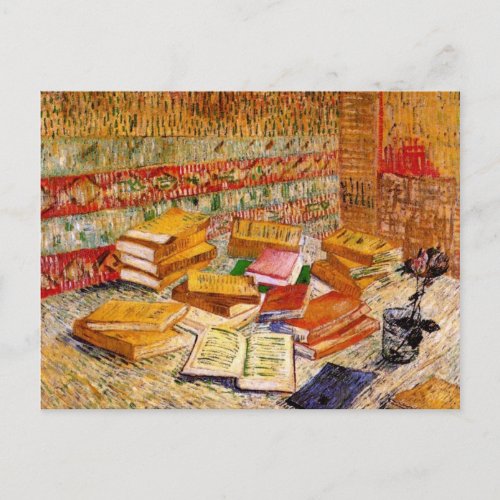 French Novels  Rose F359 Van Gogh Fine Art Postcard