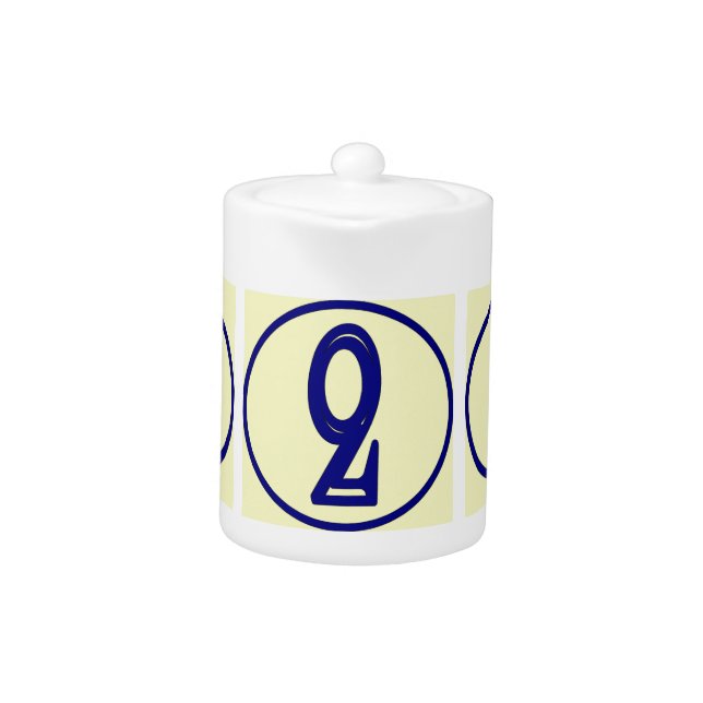 French Numbers 721 on Vase Teapot (Front)