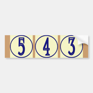 French Numbers Vinyl House Numbers Sign Bumper Sticker