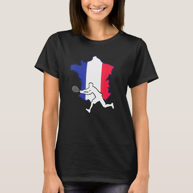 French Open For Tennis Tennis Player From France T-Shirt (Front)