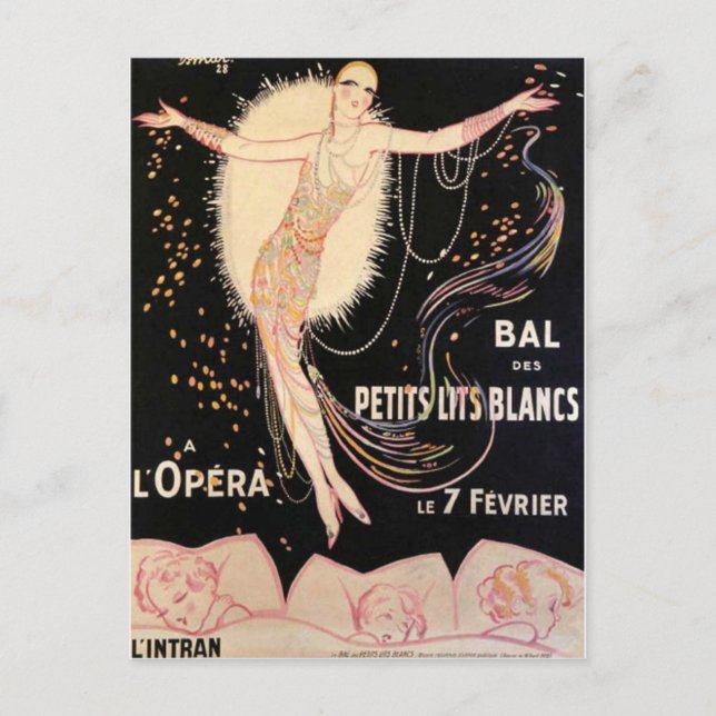 French Opera Poster Postcard (Front)