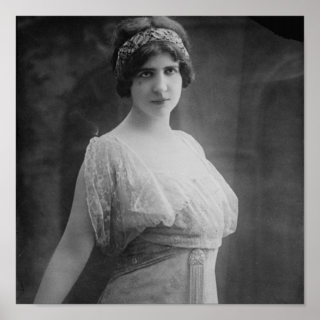 French Opera Singer Marguerite Beriza Portrait Poster (Front)