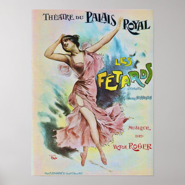 French Opera Vintage Advertisement Poster (Front)