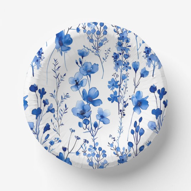 French Paper Wildflowers Pattern Design-98186 Bowls (Front)