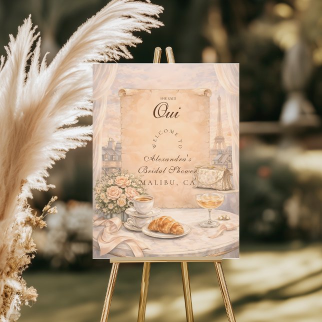 French Paris Bridal Shower Foam Board (Creator Uploaded)