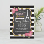 French Paris Bridal Shower invitation (Standing Front)