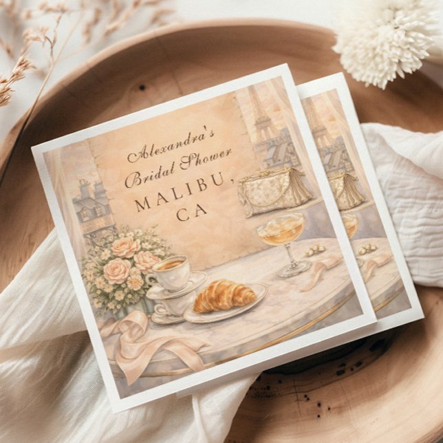 French Paris Bridal Shower Napkins (Creator Uploaded)