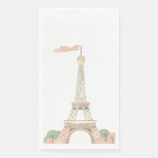 French Paris Patisserie Paper Guest Towels (Front)