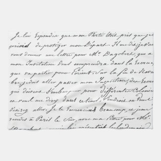 French Paris Script Towel