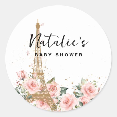 French Paris theme stickers with Eiffel Tower