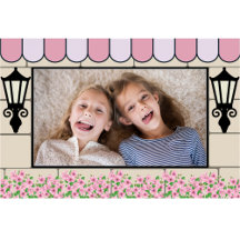 French Parisian theme Birthday photo frame poster