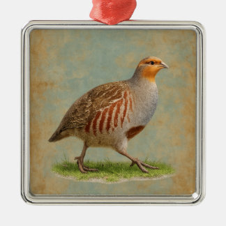 French Partridge  design Christmas tree decoration