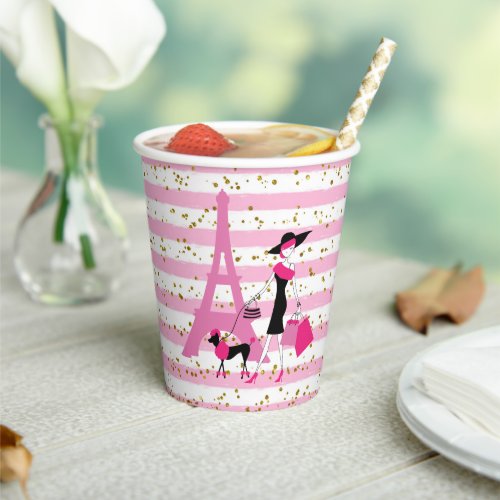 French party decorations  Paper cup