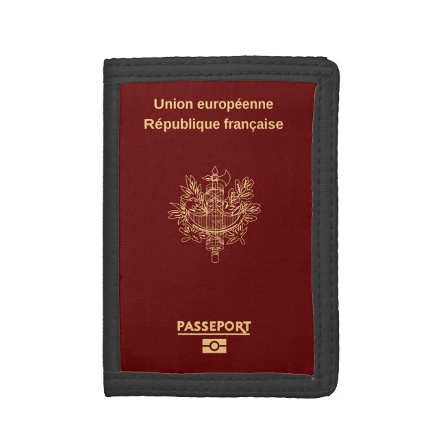 French Passport Wallet (Front Vertical)