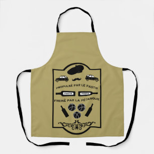 French Pastis Pétanque Apron