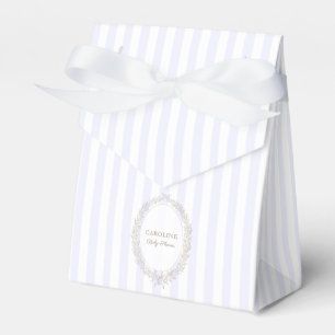 French Patisserie Boulangerie Lavender Stripe Favor Boxes