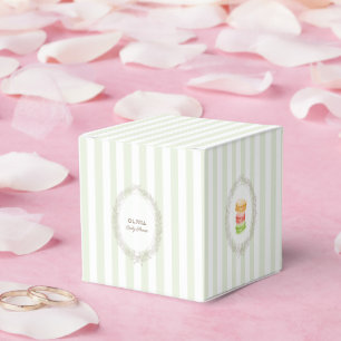 French Patisserie Boulangerie Macarons Mint Green Favor Boxes