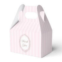 French Patisserie Boulangerie Pink Birthday Gift Favor Boxes