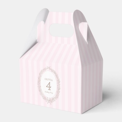  French Patisserie Boulangerie Pink Birthday Gift Favor Boxes