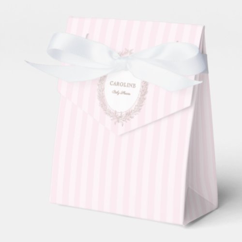 French Patisserie Boulangerie Pink Stripe  Favor Boxes