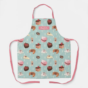 French Patisserie Macaron Coffee Cake Personalized Apron