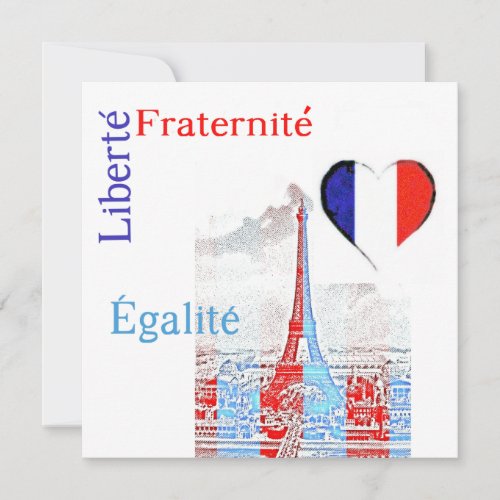 French patriotic invite