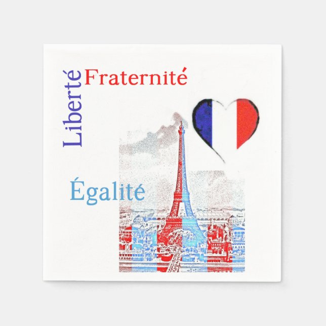 French patriotic napkins (Front)
