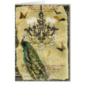 French Peacock and Chandelier (Front)