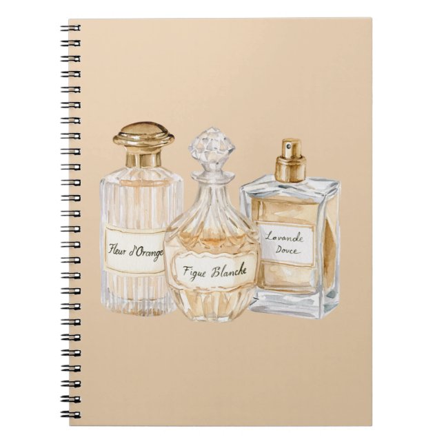 French Perfume Bottles Notebook (Front)