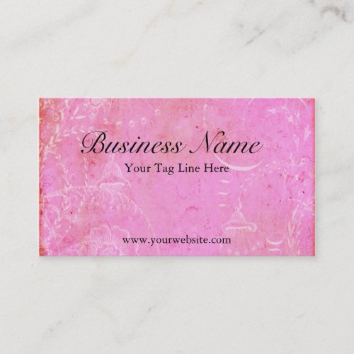 French Pink Toile Vintage Elegance Business Cards