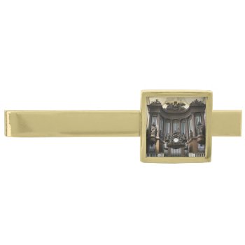 French Pipe Organ Gold Finish Tie Clip by organs at Zazzle