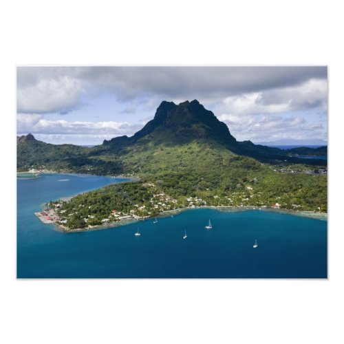 French Polynesia Bora Bora Aerial view of Photo Print