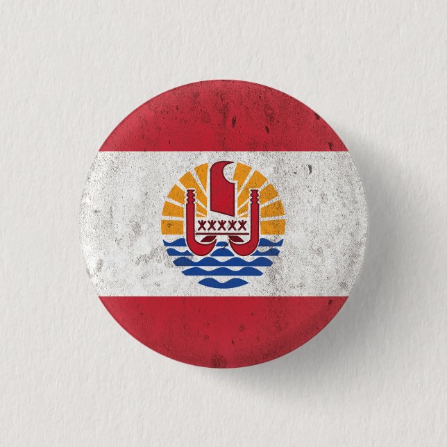 French Polynesia Button (Front)