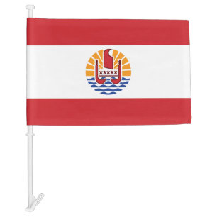 French Polynesia Car Flag