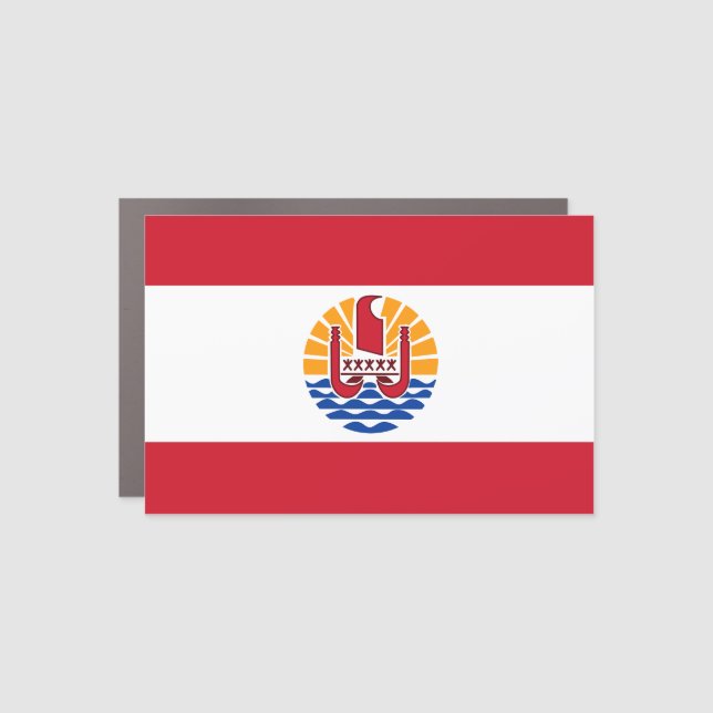 French Polynesia Car Magnet (Front)