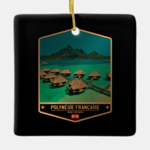 French Polynesia Ceramic Ornament