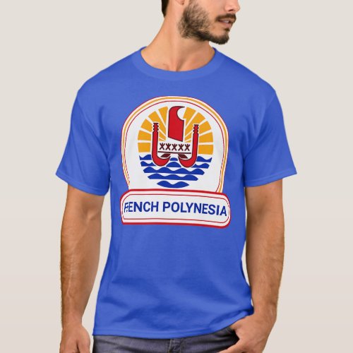 French Polynesia Country Badge French Polynesia Fl T_Shirt