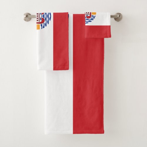 French Polynesia Flag Bath Towel Set