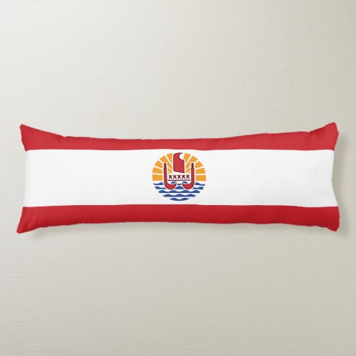 French Polynesia Flag Body Pillow