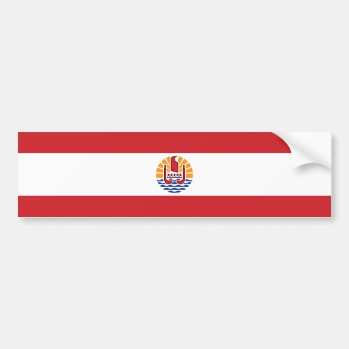 French Polynesia Flag Bumper Sticker