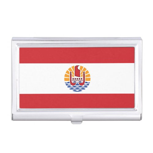 French Polynesia Flag Business Card Case