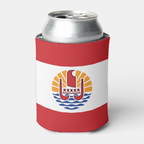 French Polynesia Flag Can Cooler