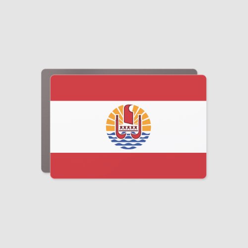 French Polynesia Flag Car Magnet