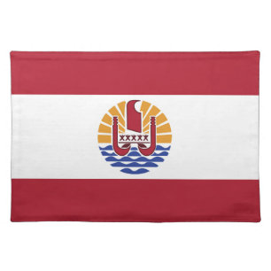 French Polynesia flag Cloth Placemat