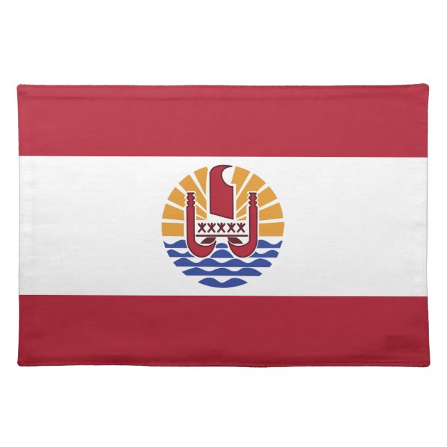 French Polynesia flag Cloth Placemat (Front)