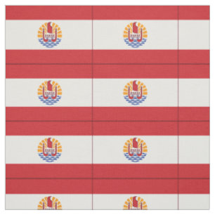 French Polynesia Flag Fabric