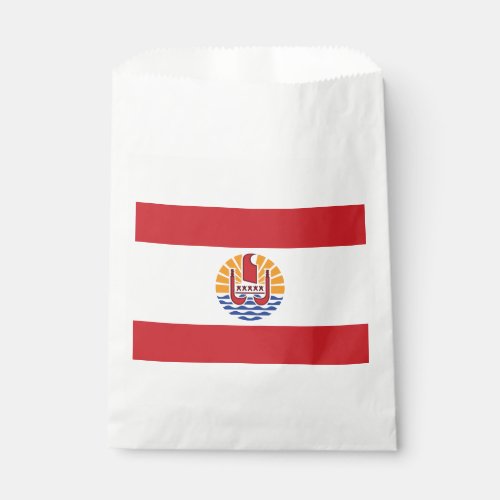 French Polynesia Flag Favor Bag