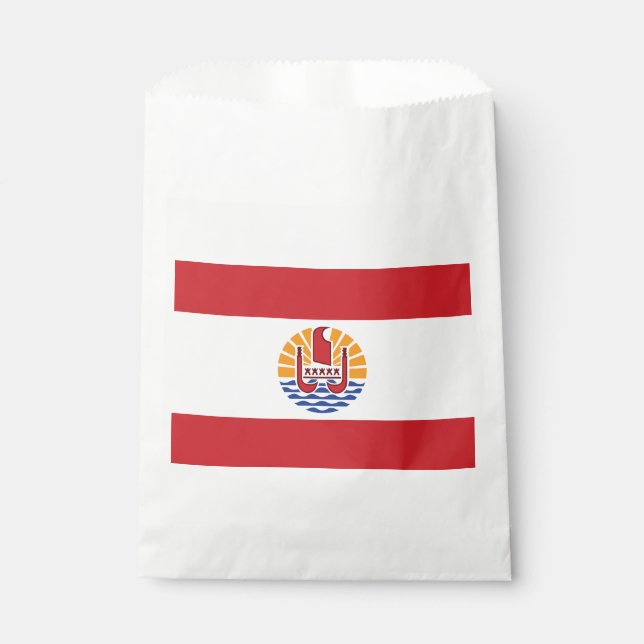 French Polynesia Flag Favor Bag (Front)