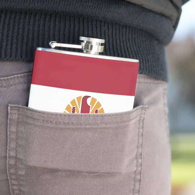 French Polynesia flag Flask (In Situ)
