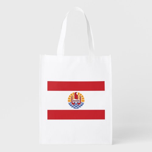 French Polynesia Flag Grocery Bag